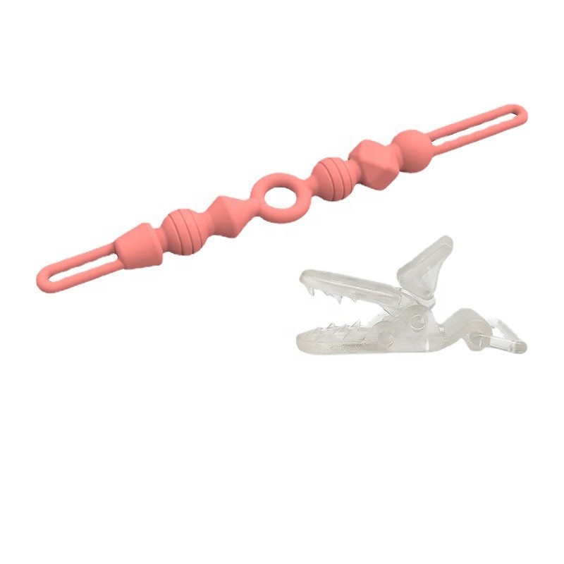 Baby Pacifier Holder Supplier - OEM 2023 New Arrival Multicolor Silicone Teething Chains