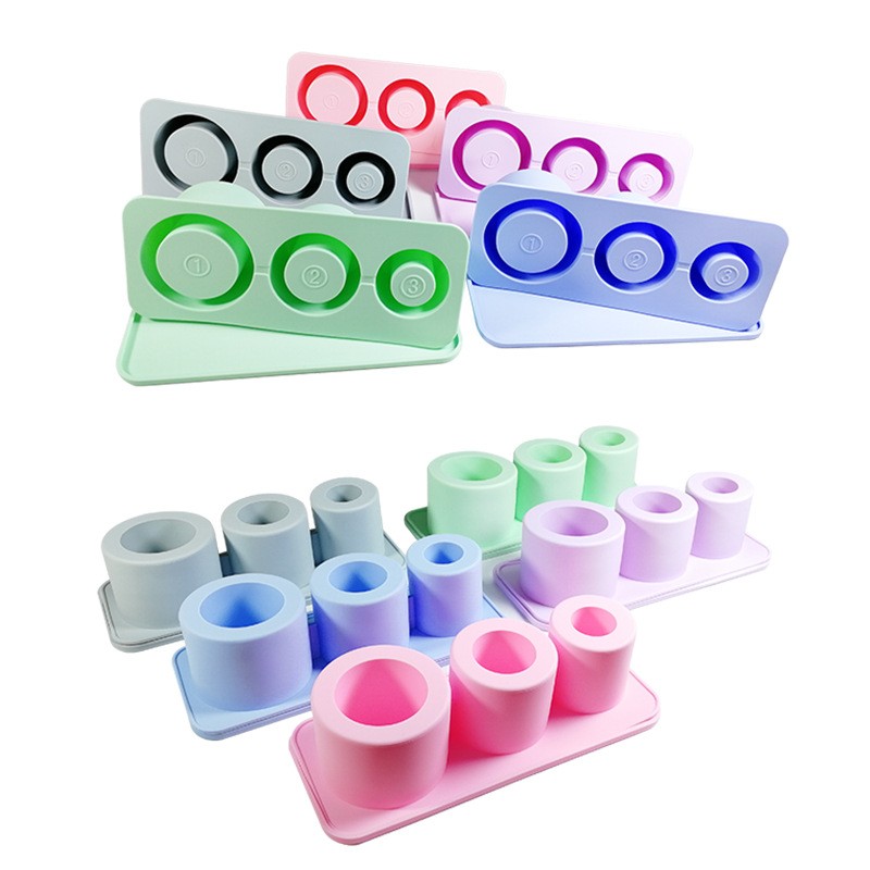 Silicone Ice Cube Container Molds Supplier - OEM High Quality Food Grade Round Large Tray