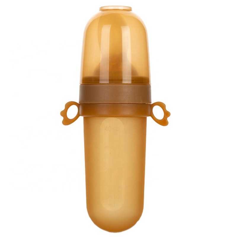 Silicone Baby Feeder Manufacturer - OEM Squeeze Feeding Fruit Drinks with Dispensing Spoon