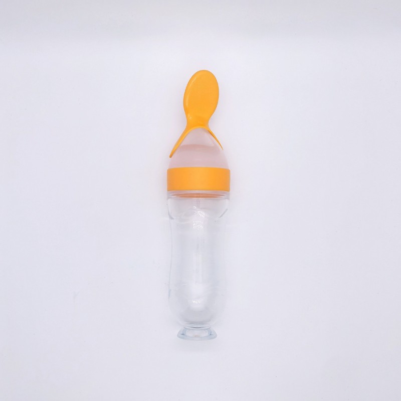 Squeeze Baby Bottle Feeder Supplier - Wholesale Soft Silicone Spoon for Fruit Vegetable