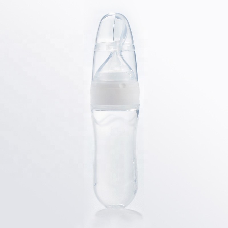Baby Feeding Squeeze Bottle Manufacturer - OEM BPA Free PP Silicone 90ml with Spoon Feeder