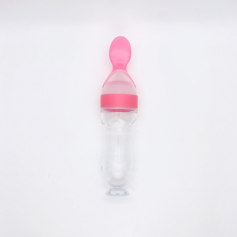 Squeeze Baby Bottle Feeder Supplier - Wholesale Soft Silicone Spoon for Fruit Vegetable