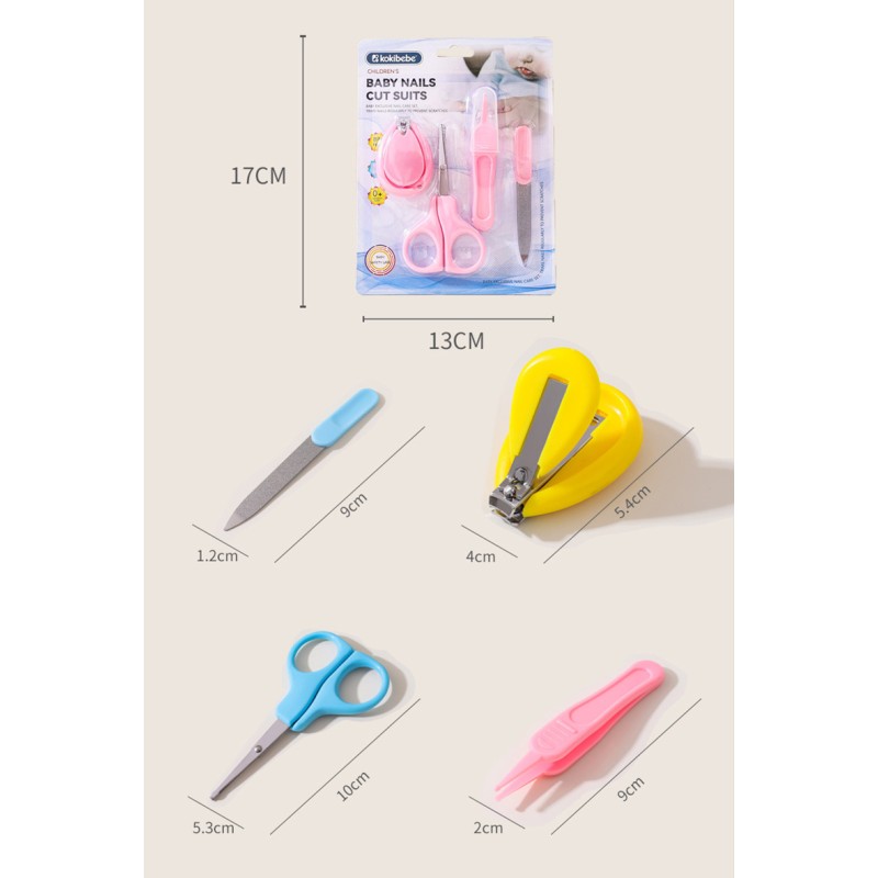 Baby Nail Clippers Set Manufacturer - OEM 4 Piece Anti Pinch Manicure Care Tool Set