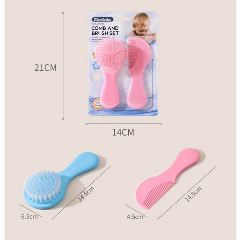 Soft Nylon Hair Brush Set Supplier - Hot Selling Gentle Care for Babies Toddlers