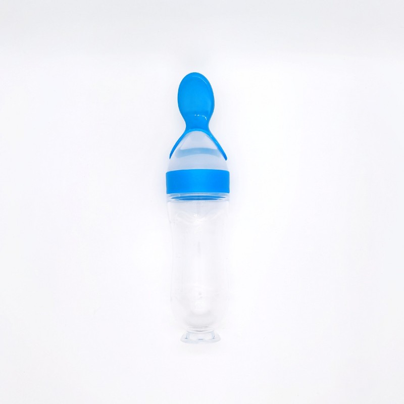 Squeeze Baby Bottle Feeder Supplier - Wholesale Soft Silicone Spoon for Fruit Vegetable