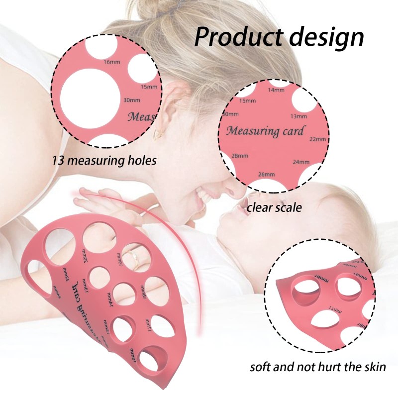 Silicone Nipple Ruler Manufacturer - OEM 2024 Hot Selling Soft Flange Sizer for New Moms