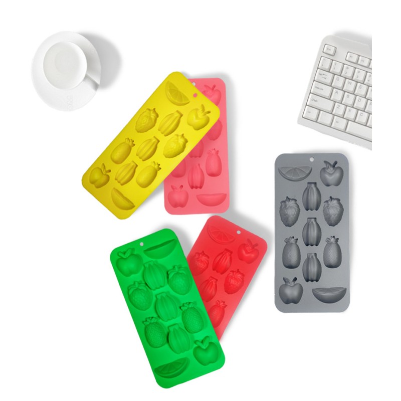 Fruit Shape Ice Cube Tray Supplier - Hot Sale BPA Free Food Grade Silicone Ice Maker