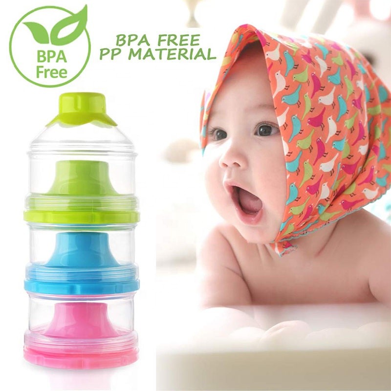 Portable Milk Powder Dispenser Supplier - OEM 3 Layer Baby Milk Powder Container