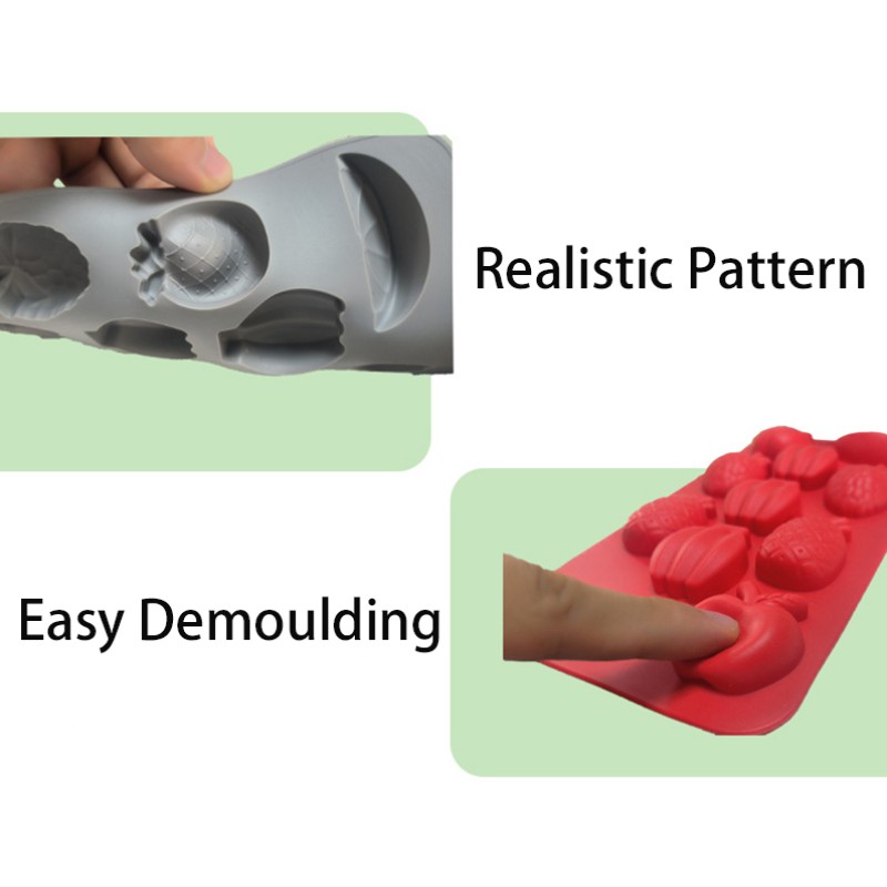 Fruit Shape Ice Cube Tray Supplier - Hot Sale BPA Free Food Grade Silicone Ice Maker