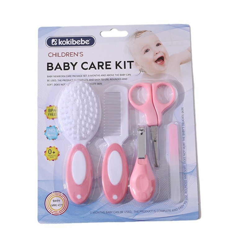 Toddler Nail Clipper Set Manufacturer - Factory Wholesale 5 Piece Dual Color Grooming Kit