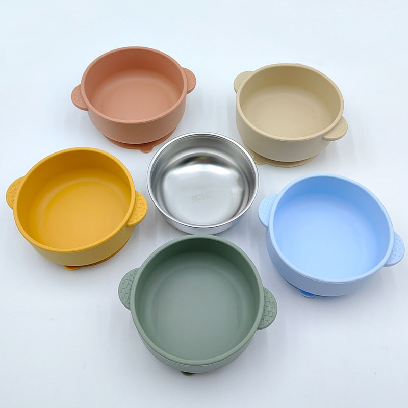 Children's Stainless Steel Bowl Supplier - OEM New Design with Silicone Suction Plate