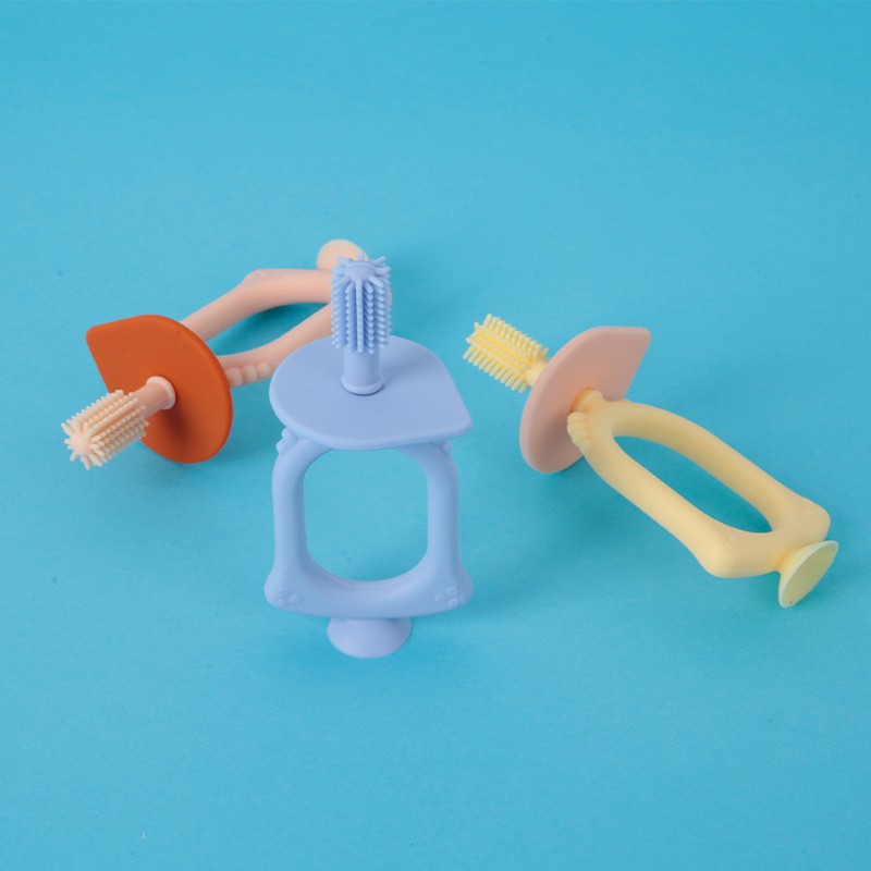 Baby Teethers Toothbrush Manufacturer - OEM Toddler 360 Training Brush Silicone Gum Massager