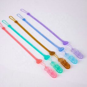 Baby Pacifier Clip Supplier - OEM Age 0-12 Months Dummy Silicon Holder Chain
