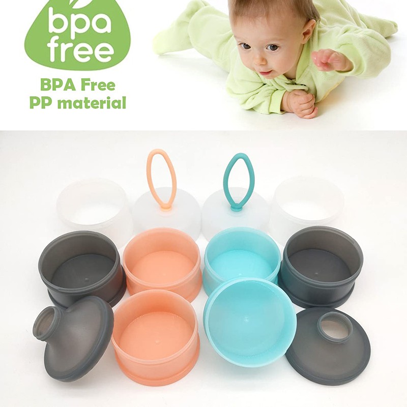 Baby Formula Dispenser Manufacturer - OEM 2024 Non Spill Snack Storage Stackable Print