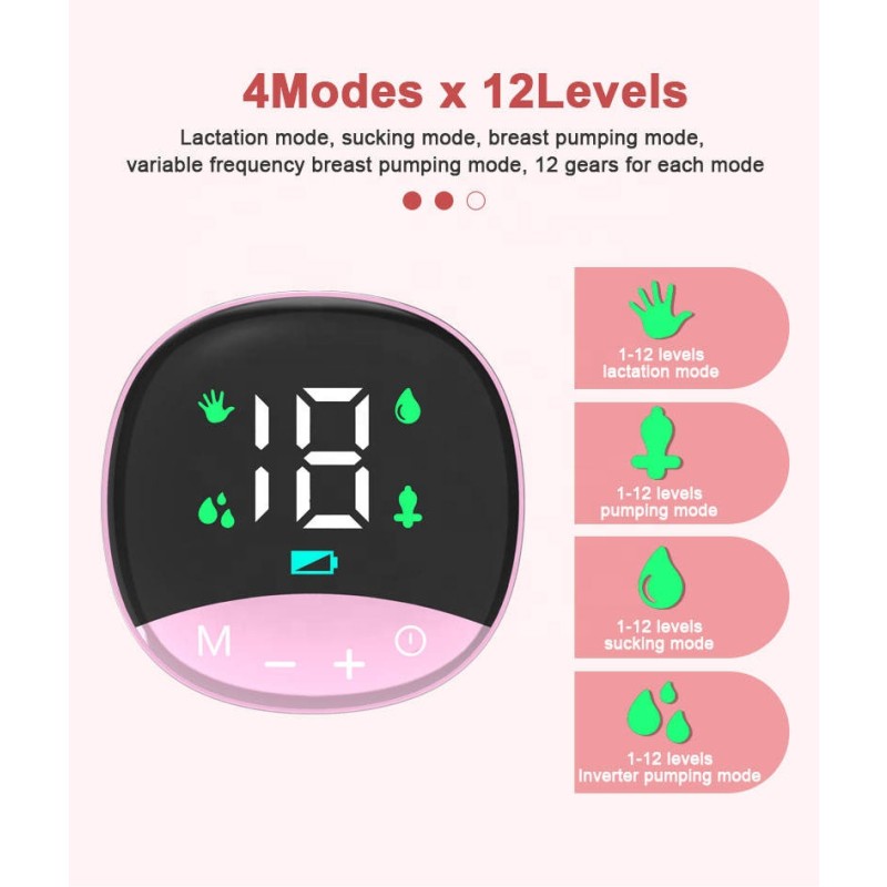 Electric Wearable Breast Pump Manufacturer - OEM Multi function Low Noise Stainless Steel