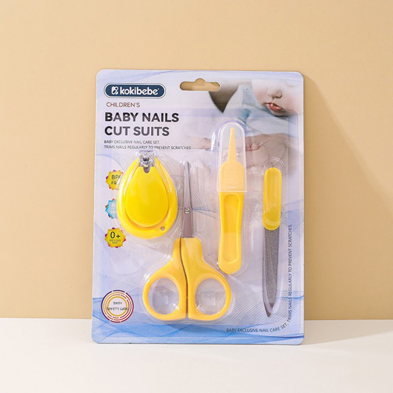 Baby Nail Clippers Set Manufacturer - OEM 4 Piece Anti Pinch Manicure Care Tool Set