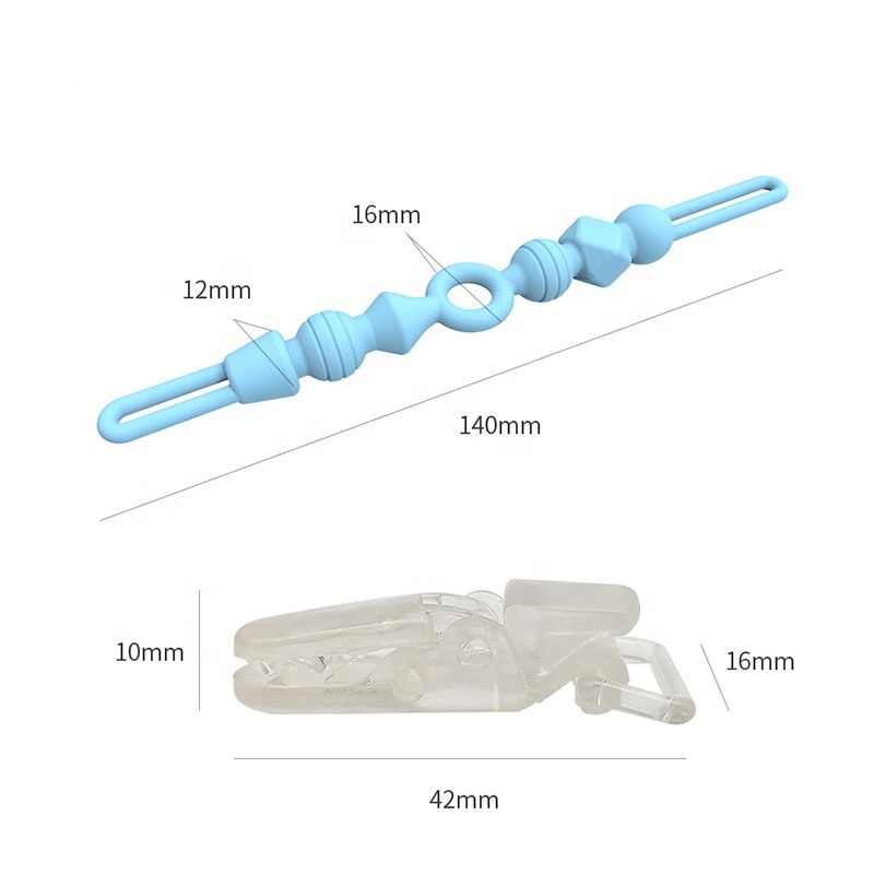 Baby Pacifier Holder Supplier - OEM 2023 New Arrival Multicolor Silicone Teething Chains