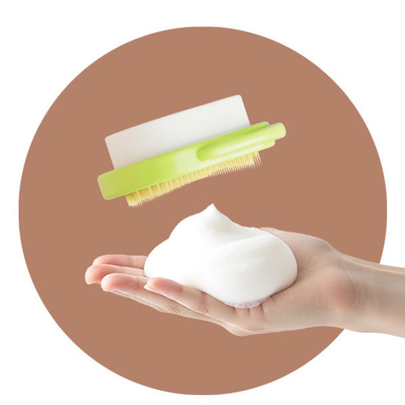 Baby Shampoo Brush Supplier - OEM Silicone Head Cleaning Tool Safe Gentle Bath Time