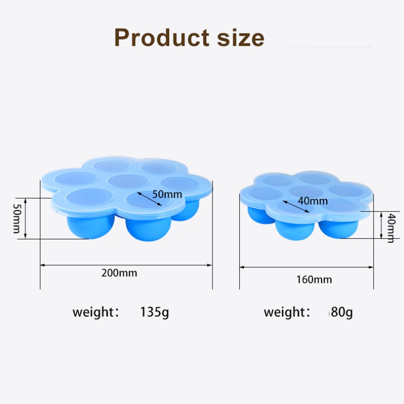 Reusable Silicone Molds Manufacturer - OEM 7 Cavity Egg Bites Baby Food Storage Container