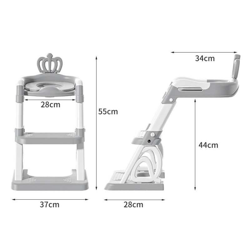Toddler Step Stools Manufacturer - OEM Cartoon Pattern Stable Foldable Triangular PP