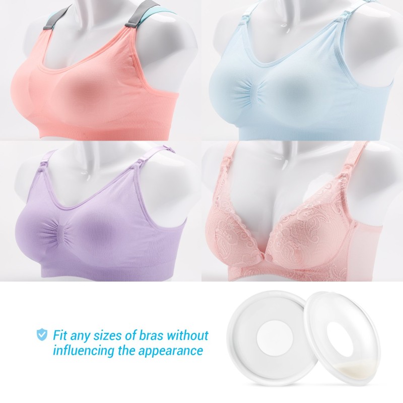 Silicone Breast Milk Collector Supplier - OEM 2024 New Transparent 2pcs Manual Cups