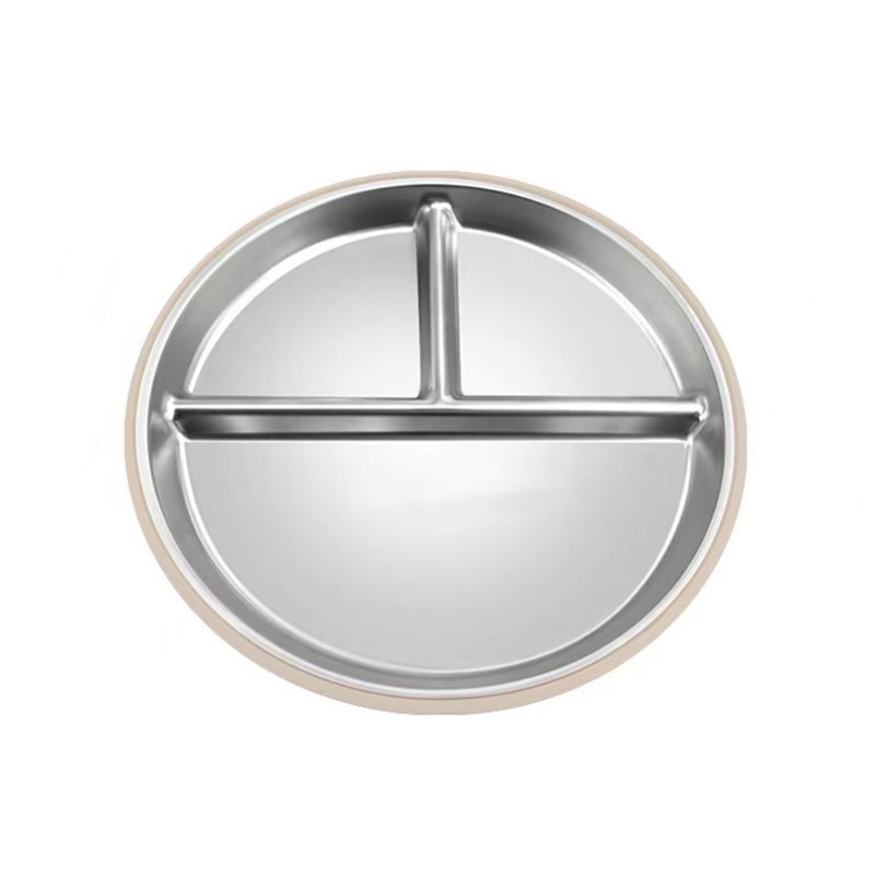 Stainless Steel Kids Tableware Manufacturer - Factory BPA Free Modern Design Suction Plate