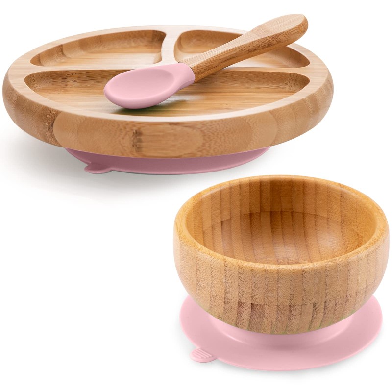 Bamboo Tray Weaning Set Manufacturer - OEM 2025 Factory Price Premium Suction Bowl