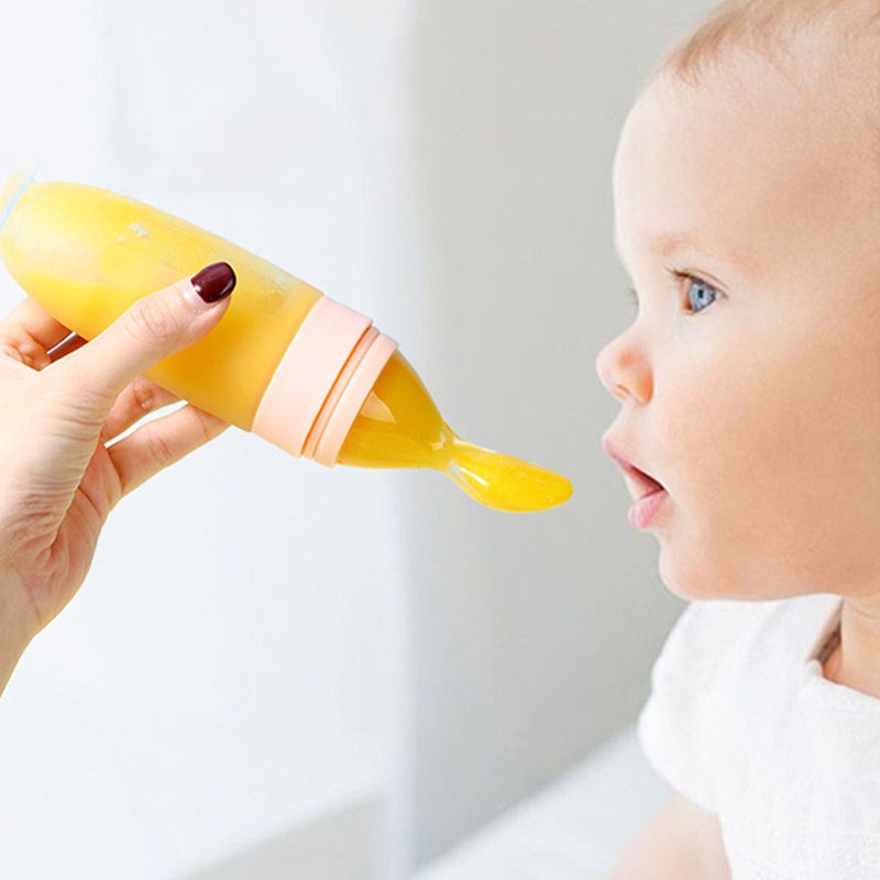 Eco-Friendly Baby Food Feeder Manufacturer - OEM 2024 New 90ml Silicone PP Juice Squeeze Bottle