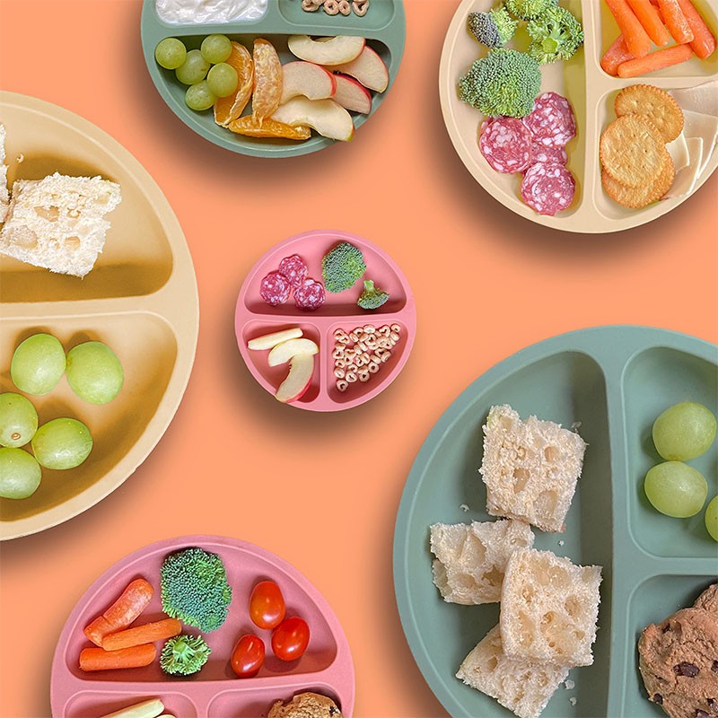 Silicone Baby Plate Supplier - OEM Non Spill Proof BPA Free Plate with Lid