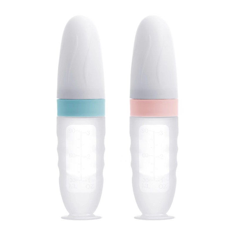 Eco-Friendly Baby Food Feeder Manufacturer - OEM 2024 New 90ml Silicone PP Juice Squeeze Bottle