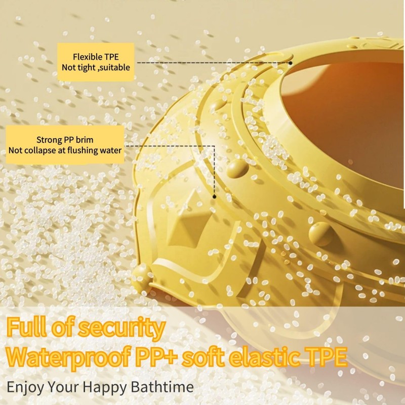 Baby Shampoo Cap Manufacturer - OEM 2023 New Adjustable Plastic EVA TPE Odor Removing