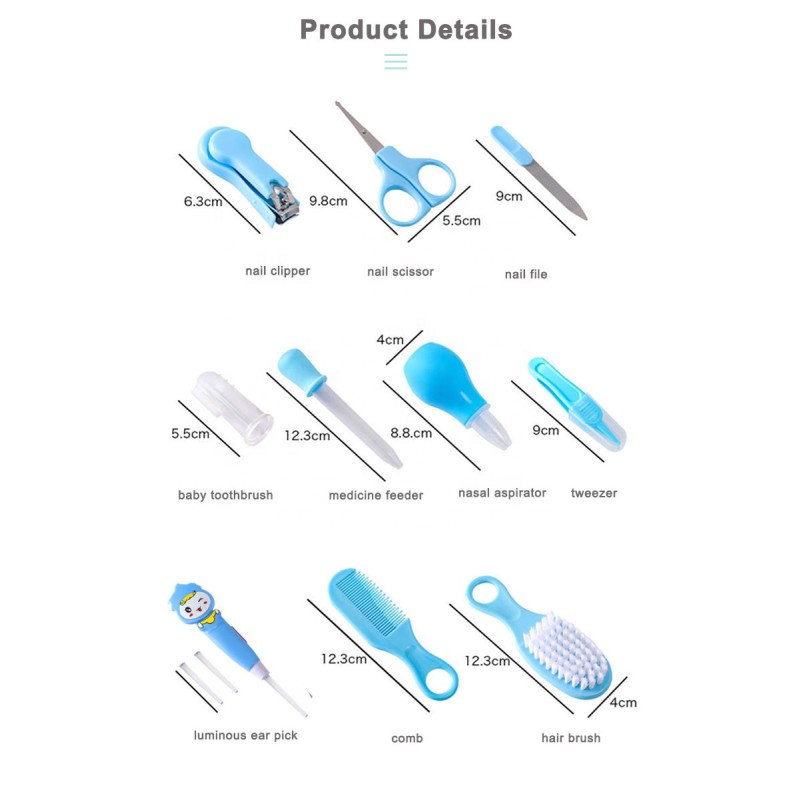 Baby Care Kit Manufacturer - Factory Promotion 10 Piece Nail Care Set