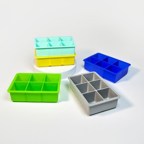 Square Ice Cube Tray Supplier - High Quality BPA Free Food Grade Silicone with Removable Lid
