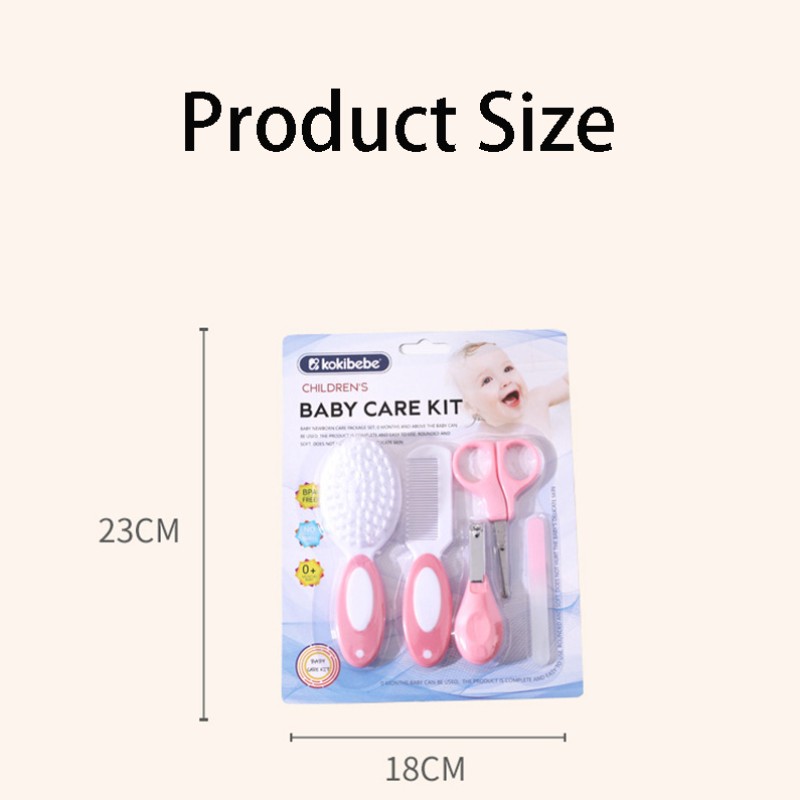 Toddler Nail Clipper Set Manufacturer - Factory Wholesale 5 Piece Dual Color Grooming Kit