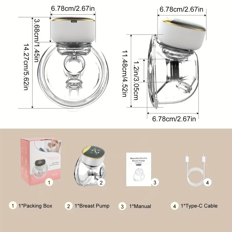 Intelligent Double Electric Breast Pump Supplier - OEM Rechargeable Hands Free Wireless Pump