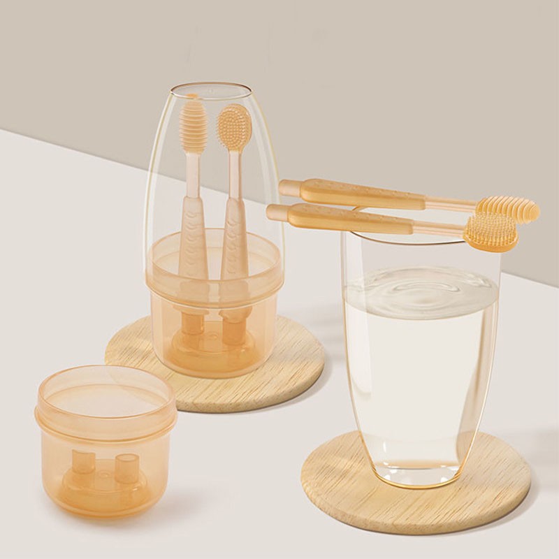 Silicone Baby Toothbrush Manufacturer - OEM Printed Pattern Oral Cleaner for Infant Tongue