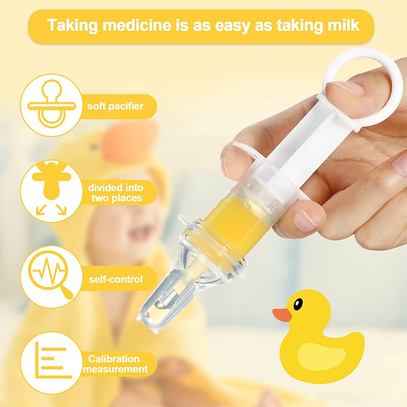 Infant Oral Syringe Dispenser Supplier - OEM Pacifier Liquid Medicine Dispenser with Syringe