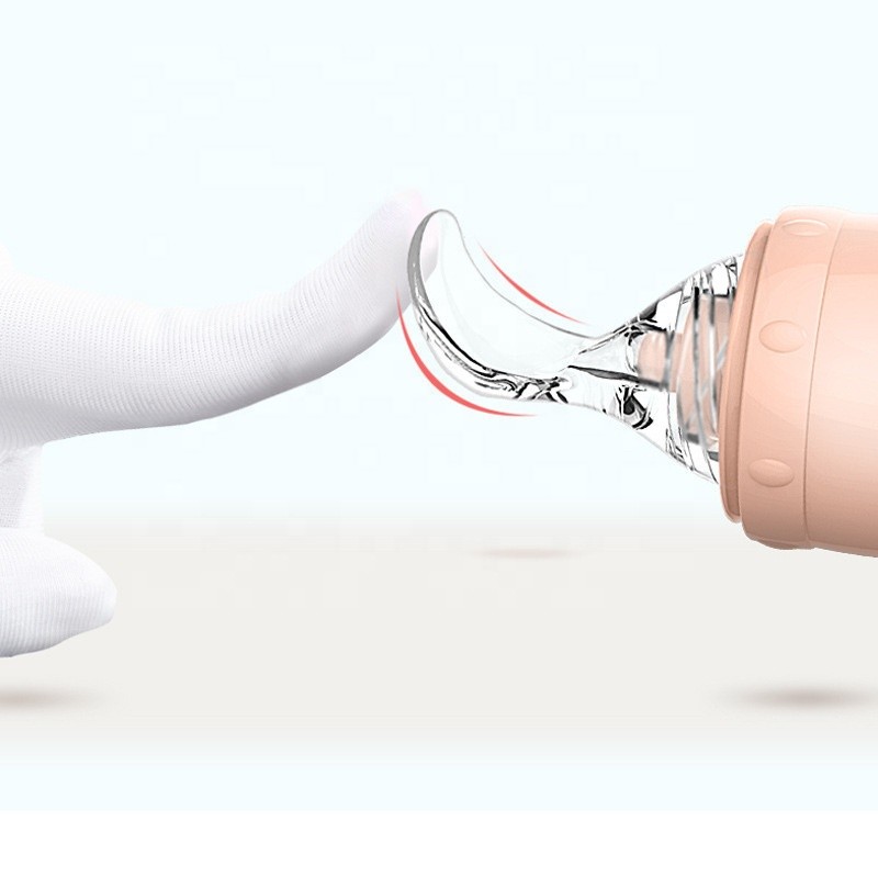 Baby Squeeze Feeding Bottle Supplier - OEM 90ml PPSU PP Printed Pattern Cereal Feeder