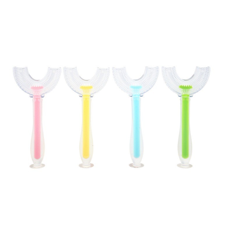 Kids Toothbrush Supplier - OEM Food grade Soft Silicone PP U Shaped Brush Head