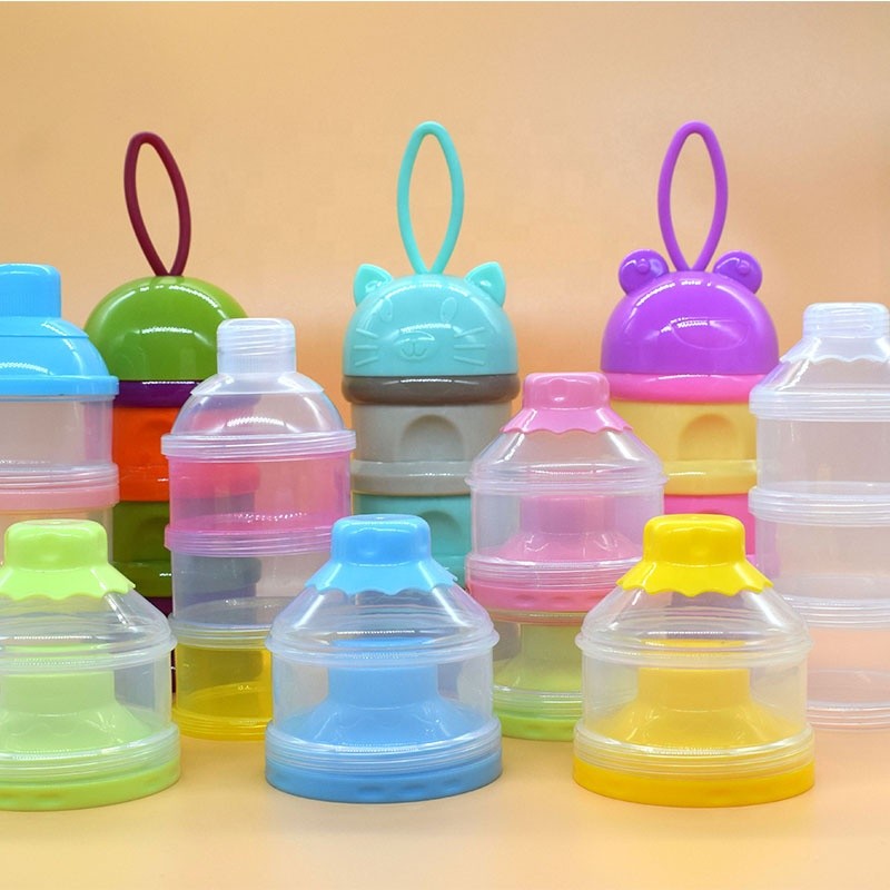 Portable Milk Powder Dispenser Supplier - OEM 3 Layer Baby Milk Powder Container