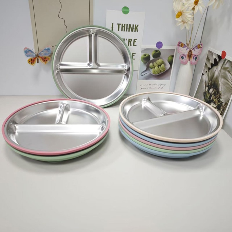 Stainless Steel Kids Tableware Manufacturer - Factory BPA Free Modern Design Suction Plate