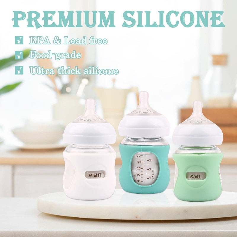 Silicone Sleeves for Glass Bottles Manufacturer - OEM Food Grade Anti Breakage Holder Printed