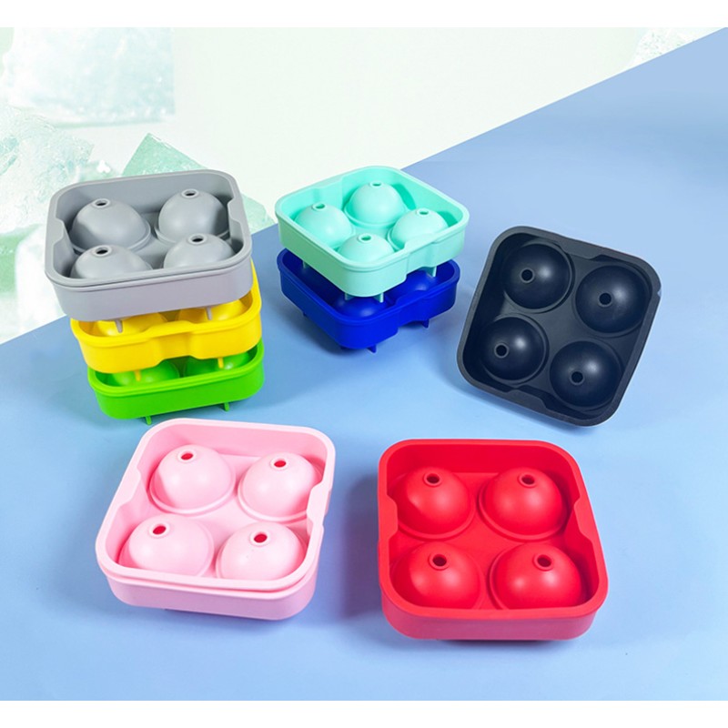 Ice Cream Tools Supplier - Hot Sale BPA Free Ice Ball Mold Food Grade Silicone Tray