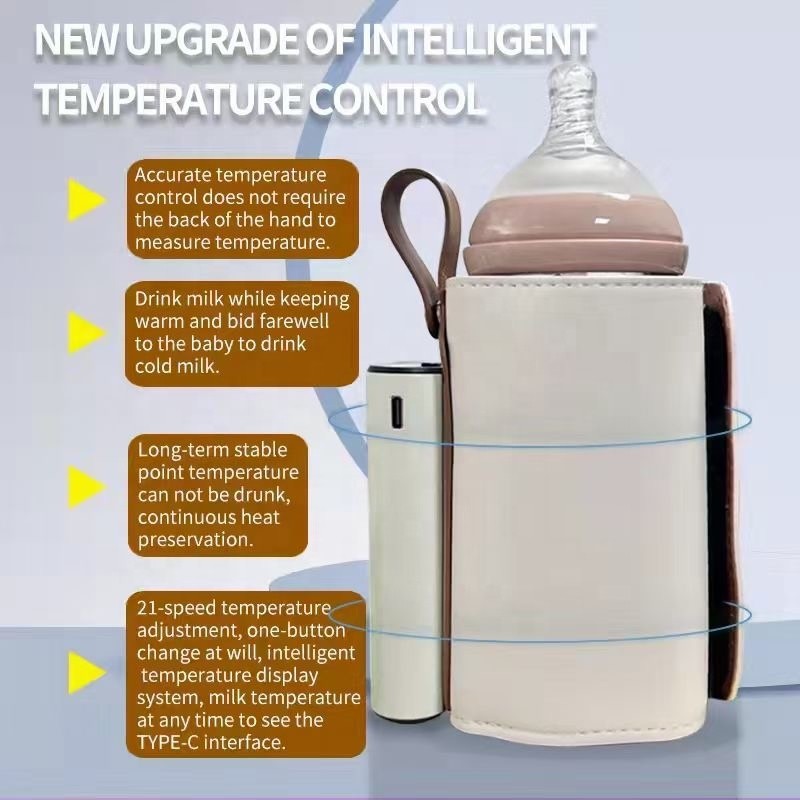 Portable Baby Bottle Warmer Supplier - OEM Custom Logo Usb Charging Electric Warmer Bag