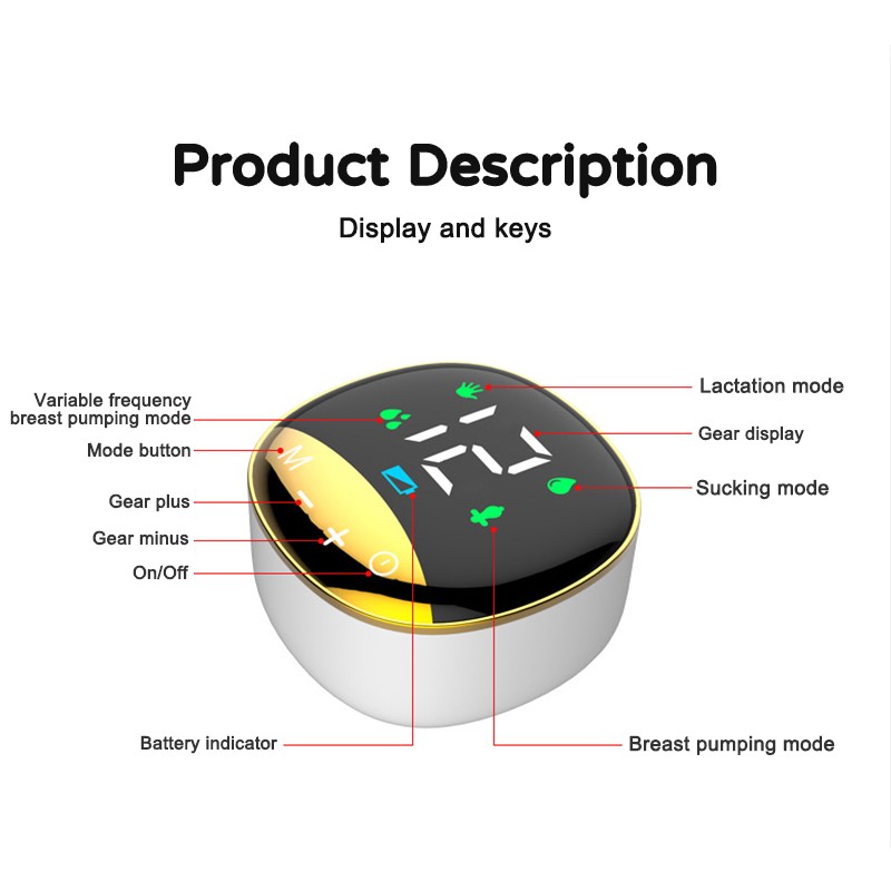 Intelligent Double Electric Breast Pump Supplier - OEM Rechargeable Hands Free Wireless Pump