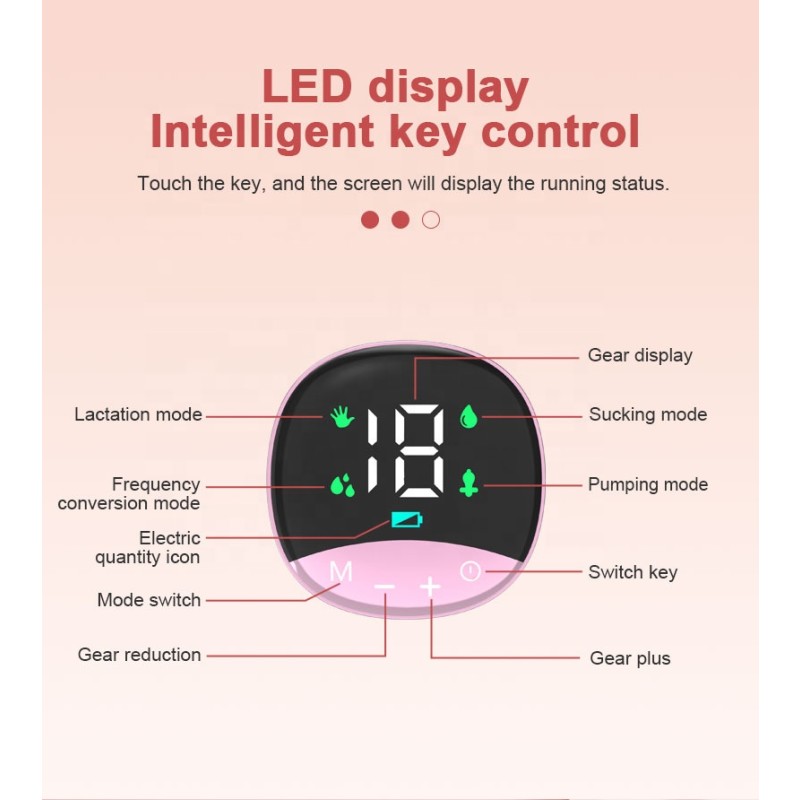 Electric Wearable Breast Pump Manufacturer - OEM Multi function Low Noise Stainless Steel