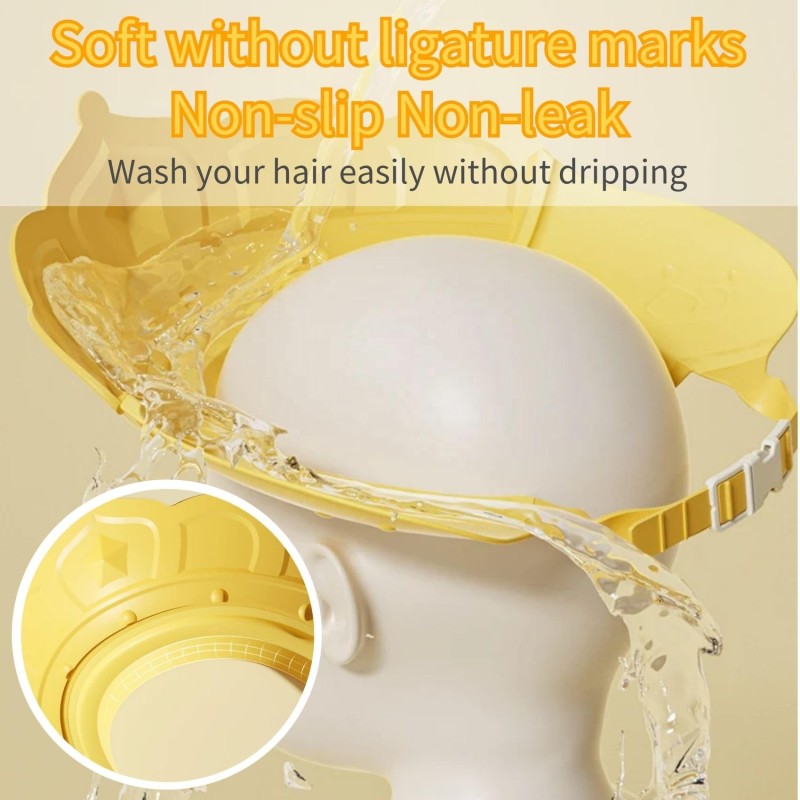 Baby Shampoo Cap Manufacturer - OEM 2023 New Adjustable Plastic EVA TPE Odor Removing