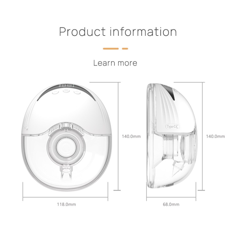 Portable Hands Free Breast Pump Supplier - OEM 2024 New Wearable Wireless 4 Modes 12 Levels