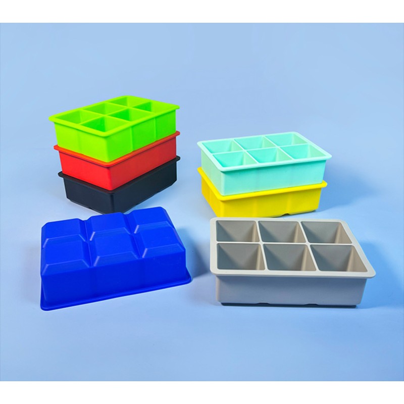 Square Ice Cube Tray Supplier - High Quality BPA Free Food Grade Silicone with Removable Lid