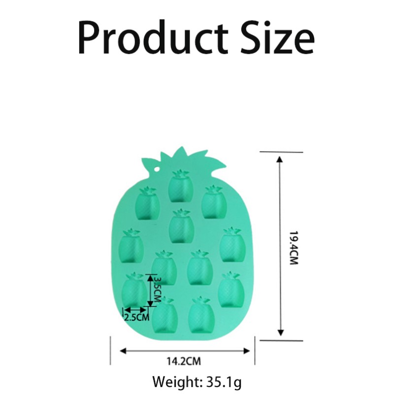 Pineapple Ice Maker Manufacturer - High Quality BPA Free Reusable Silicone Sculpture Mold